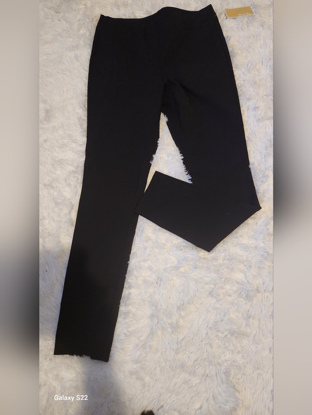 NWT MICHAEL KORS SIZE MEDIUM Black Straight Leg Dress Pants